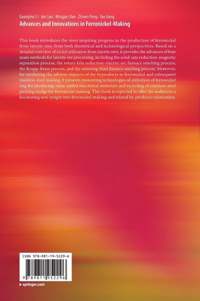 Produktbild: Advances and Innovations in Ferronickel-Making