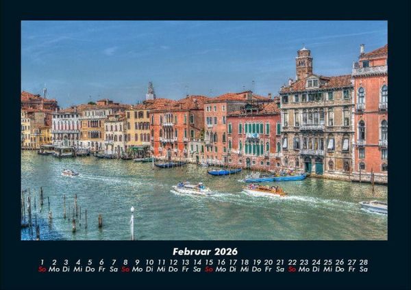 Produktbild: Venedig 2026 Fotokalender DIN A4