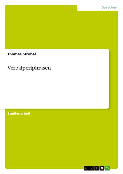 Produktbild: Verbalperiphrasen
