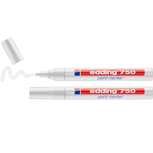 Produktbild: Edding Lackmarker 750 wei&szlig; 2er Set