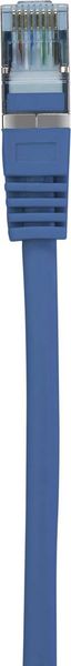 Produktbild: Renkforce RF-5043920 RJ45 Patchkabel CAT 6a S/FTP 15.00 m Blau mit Rastnasenschutz, Flammwidrig 1 St.