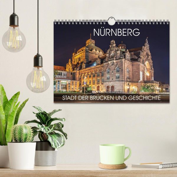 Produktbild: N&uuml;rnberg - Stadt der Br&uuml;cken und Geschichte (Wandkalender 2026 DIN A4 quer), CALVENDO Monatskalender