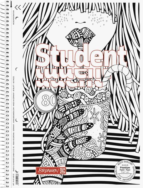 Produktbild: Brunnen Collegeblock A4 Lin28 Cocktail ZENart