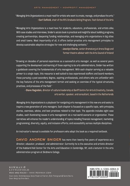 Produktbild: Managing Arts Organizations