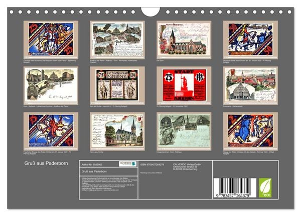 Produktbild: Gru&szlig; aus Paderborn (Wandkalender 2026 DIN A4 quer), CALVENDO Monatskalender