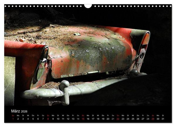 Produktbild: ROSTLAUBEN Die sch&ouml;nsten Autowracks (Wandkalender 2026 DIN A3 quer), CALVENDO Monatskalender