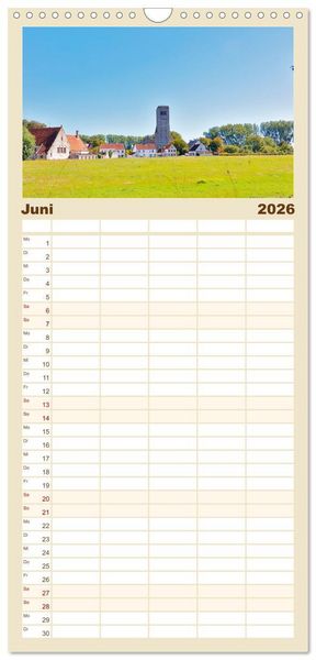 Produktbild: Familienplaner 2026 - Belgien - Grafschaft Flandern mit 5 Spalten (Wandkalender, 21 x 45 cm) CALVENDO