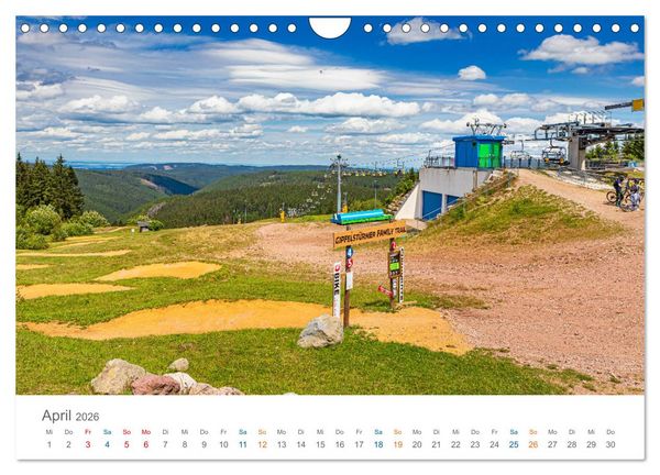Produktbild: Oberhof - Urlaubsparadies am Rennsteig (Wandkalender 2026 DIN A4 quer), CALVENDO Monatskalender