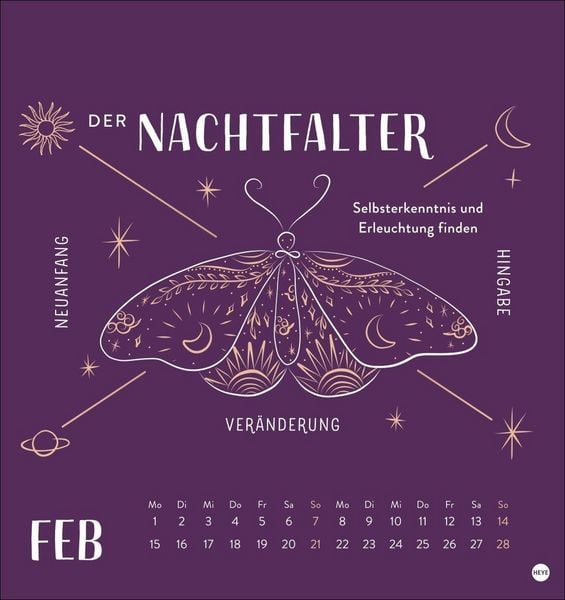 Produktbild: Krafttiere Postkartenkalender 2027