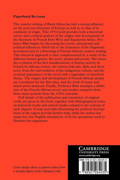 Produktbild: African Literature in French