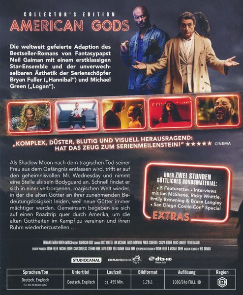 Produktbild: American Gods - Staffel 1 - Collector's Edition [4 BRs]