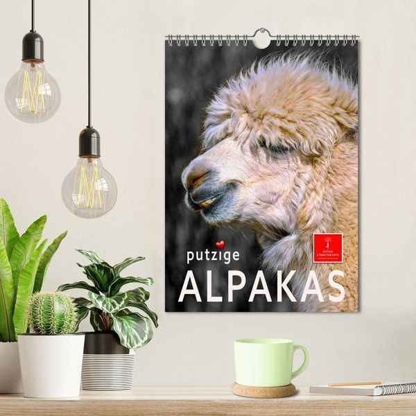 Produktbild: Putzige Alpakas (Wandkalender 2026 DIN A4 hoch), CALVENDO Monatskalender
