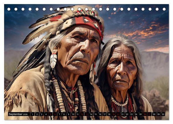 Produktbild: Im weiten Land der Indianer (Tischkalender 2026 DIN A5 quer), CALVENDO Monatskalender