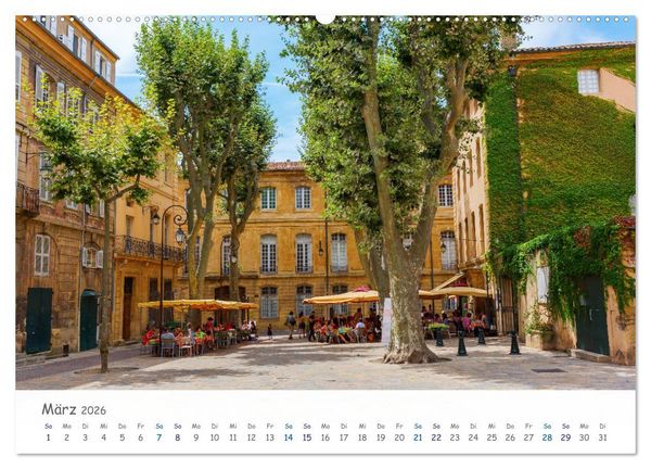 Produktbild: Provence-Alpes-C&ocirc;te d&rsquo;Azur (hochwertiger Premium Wandkalender 2026 DIN A2 quer), Kunstdruck in Hochglanz