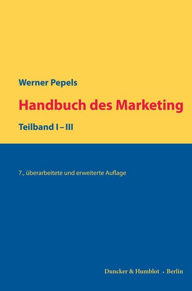 Produktbild: Handbuch des Marketing.