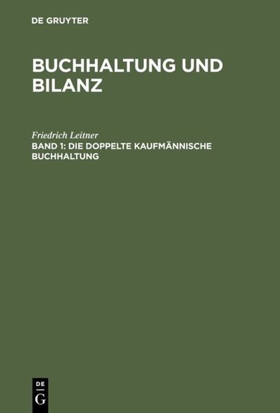 Produktbild: Die doppelte kaufm&auml;nnische Buchhaltung
