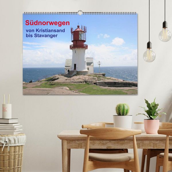 Produktbild: S&uuml;dnorwegen - von Kristiansand bis Stavanger (Wandkalender 2026 DIN A2 quer), CALVENDO Monatskalender
