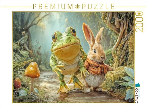 CALVENDO Puzzle Frösche | 2000 Teile Lege-Größe 90x67cm Foto-Puzzle für glückliche Stunden
