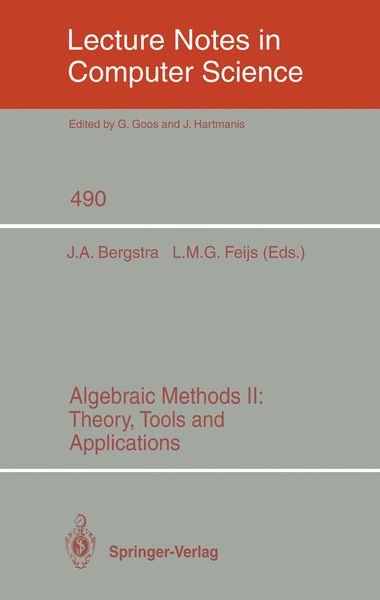 Produktbild: Algebraic Methods II: Theory, Tools and Applications