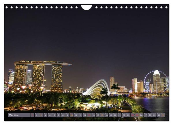 Produktbild: Singapur. Stadt der Superlative (Wandkalender 2026 DIN A4 quer), CALVENDO Monatskalender