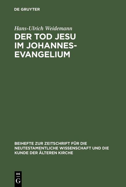 Produktbild: Der Tod Jesu im Johannesevangelium