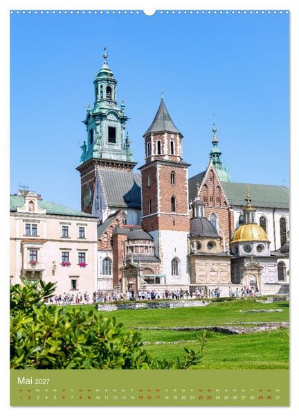 Produktbild: Zeitloses Krakau. Zwischen K&ouml;nigen, Kirchen und Kopfsteinpflaster (hochwertiger Premium Wandkalender 2027 DIN A2 hoch), Kunstdruck in Hochglanz