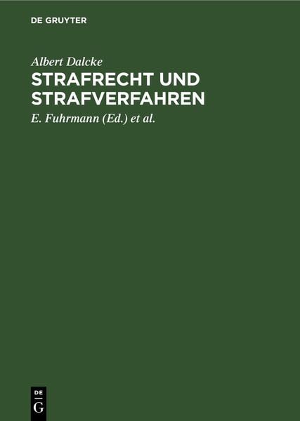 Produktbild: Strafrecht und Strafverfahren