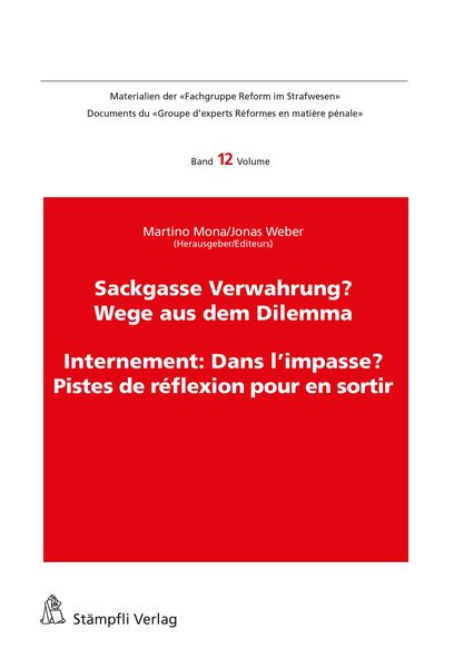 Produktbild: Sackgasse Verwahrung/Internement: Dans l'impasse?