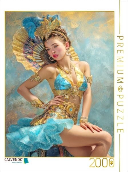 CALVENDO Puzzle Zirkusgirls - Im Pin-up Stil | 2000 Teile Lege-Größe 90x67cm Foto-Puzzle für glückliche Stunden