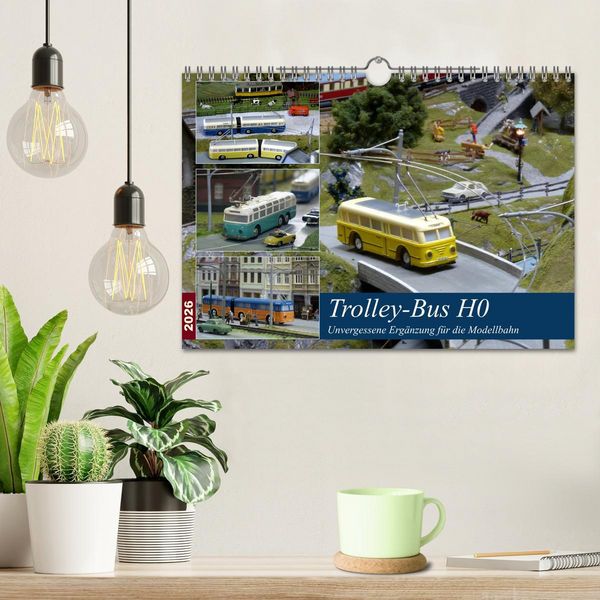 Produktbild: Trolley-Bus H0 (Wandkalender 2026 DIN A4 quer), CALVENDO Monatskalender