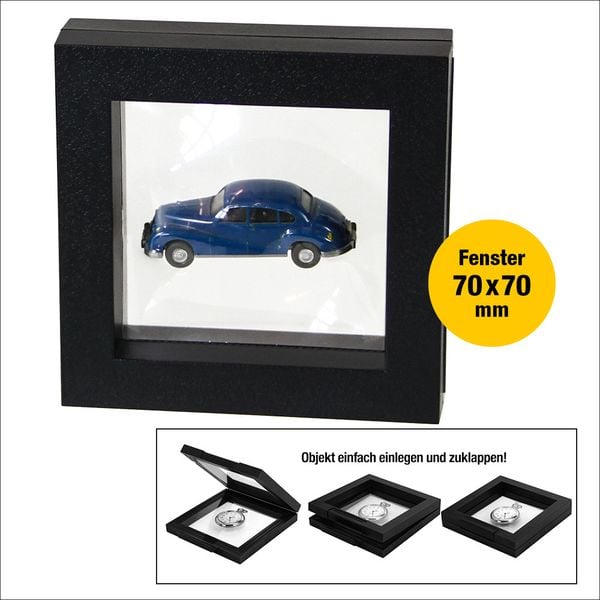 Produktbild: 3 D Schweberahmen Kunststoff Format innen 70 x 70 x 20 mm
