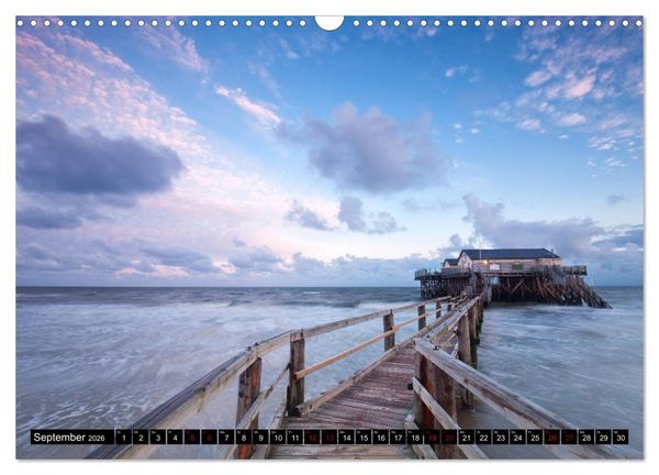 Produktbild: Sankt Peter Ording Sandstrand (Wandkalender 2026 DIN A3 quer), CALVENDO Monatskalender
