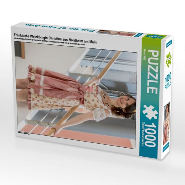 Produktbild: CALVENDO Puzzle Fr&auml;nkische Weink&ouml;nigin Christina aus Nordheim am Main 1000 Teile Puzzle hoch | 1000 Teile Lege-Gr&ouml;&szlig;e 64 &times; 48 cm Foto-Puzzle f&uuml;r gl&uuml;ckliche Stunden