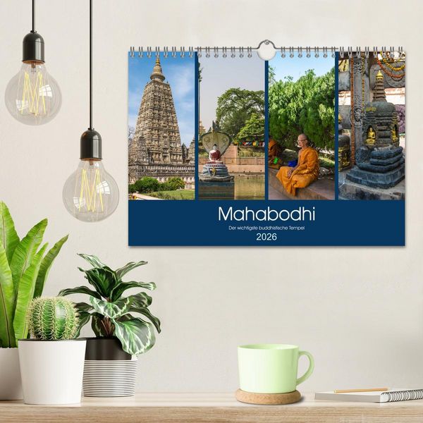 Produktbild: Mahabodhi &ndash; Der wichtigste buddhistische Tempel (Wandkalender 2026 DIN A4 quer), CALVENDO Monatskalender