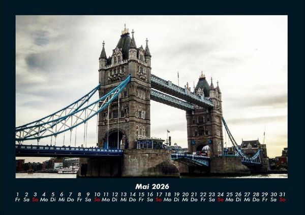 Produktbild: London 2026 Fotokalender DIN A4