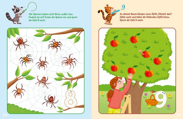 Produktbild: Sticker-R&auml;tsel f&uuml;r Kindergarten-Kids. Erste Zahlen
