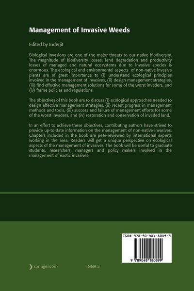 Produktbild: Management of Invasive Weeds