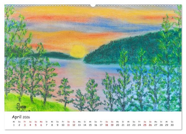 Produktbild: Urlaubsstimmung f&uuml;r das ganze Jahr (hochwertiger Premium Wandkalender 2026 DIN A2 quer), Kunstdruck in Hochglanz