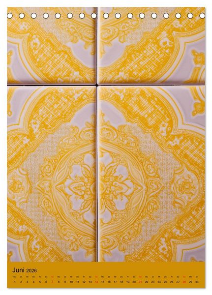Produktbild: Portugiesischer Fliesen - Azulejos f&uuml;r Fliesenleger, Kunst- und Portugal-Liebhaber (Tischkalender 2026 DIN A5 hoch), CALVENDO Monatskalender