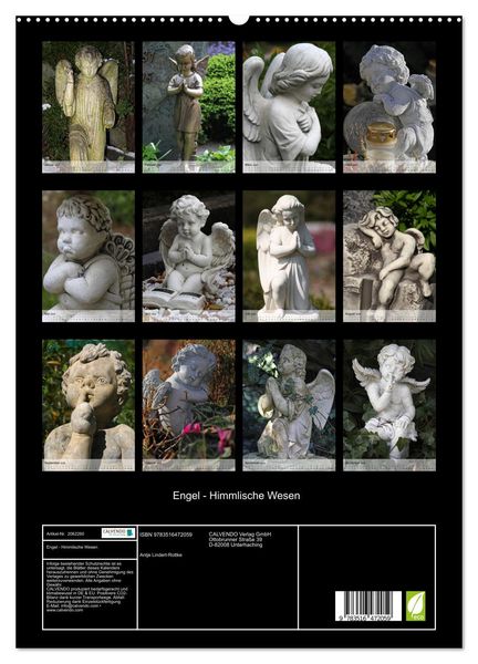 Produktbild: Engel - Himmlische Wesen (hochwertiger Premium Wandkalender 2026 DIN A2 hoch), Kunstdruck in Hochglanz