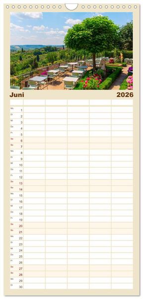 Produktbild: Familienplaner 2026 - San Gimignano, die Stadt der T&uuml;rme mit 5 Spalten (Wandkalender, 21 x 45 cm) CALVENDO