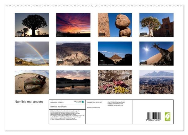 Produktbild: Namibia mal anders (hochwertiger Premium Wandkalender 2026 DIN A2 quer), Kunstdruck in Hochglanz