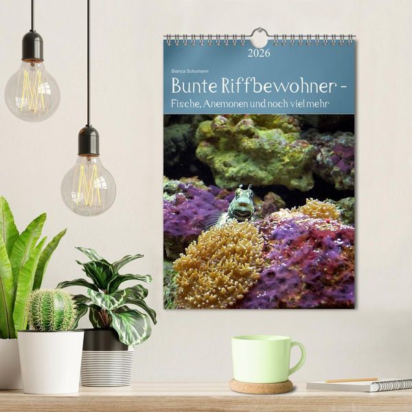 Produktbild: Bunte Riffbewohner - Fische, Anemonen und noch viel mehr (Wandkalender 2026 DIN A4 hoch), CALVENDO Monatskalender