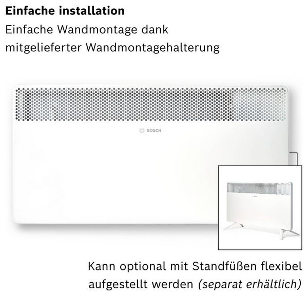 Produktbild: Bosch Home Comfort 7738345647 HC4000-25 Konvektor 2500W Wei&szlig;