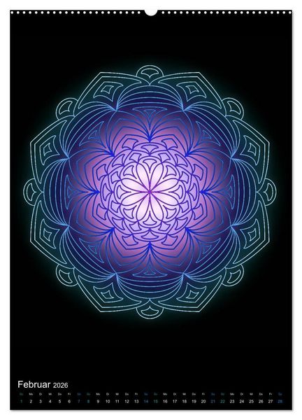 Produktbild: Mandala-Kalender 2026 (Wandkalender 2026 DIN A2 hoch), CALVENDO Monatskalender