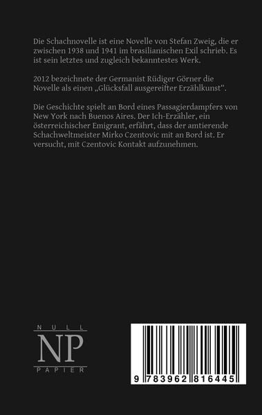 Produktbild: Schachnovelle