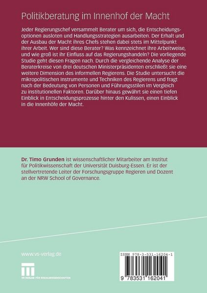 Produktbild: Politikberatung im Innenhof der Macht