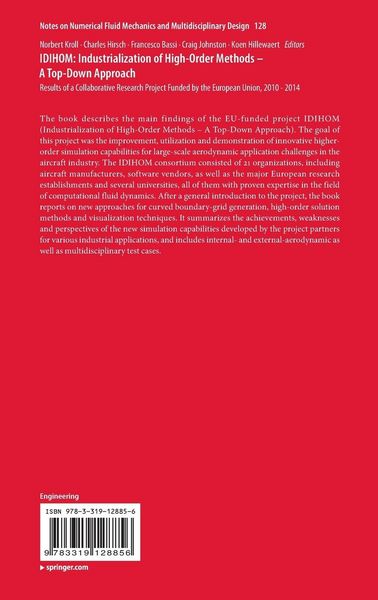 Produktbild: IDIHOM: Industrialization of High-Order Methods - A Top-Down Approach