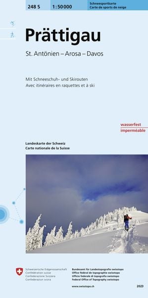 Produktbild: Swisstopo 1 : 50 000 Pr&auml;ttigau Ski