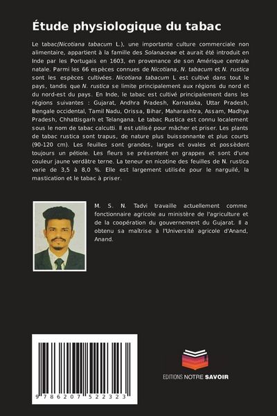 Produktbild: &Eacute;tude physiologique du tabac